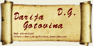 Darija Gotovina vizit kartica